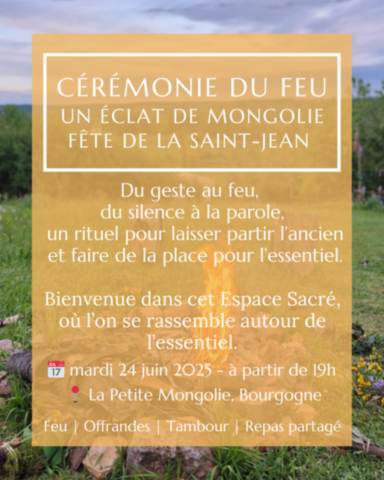 Cérémonie Chamanique du Feu Sacré
